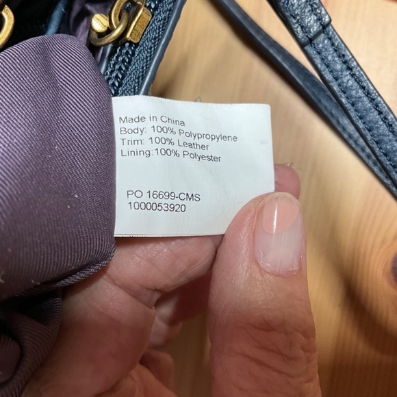 THE SAK COLLECTIVE Leather Trim Crochet Body Crossbody Bag Multi Pocket - Picture 10 of 11